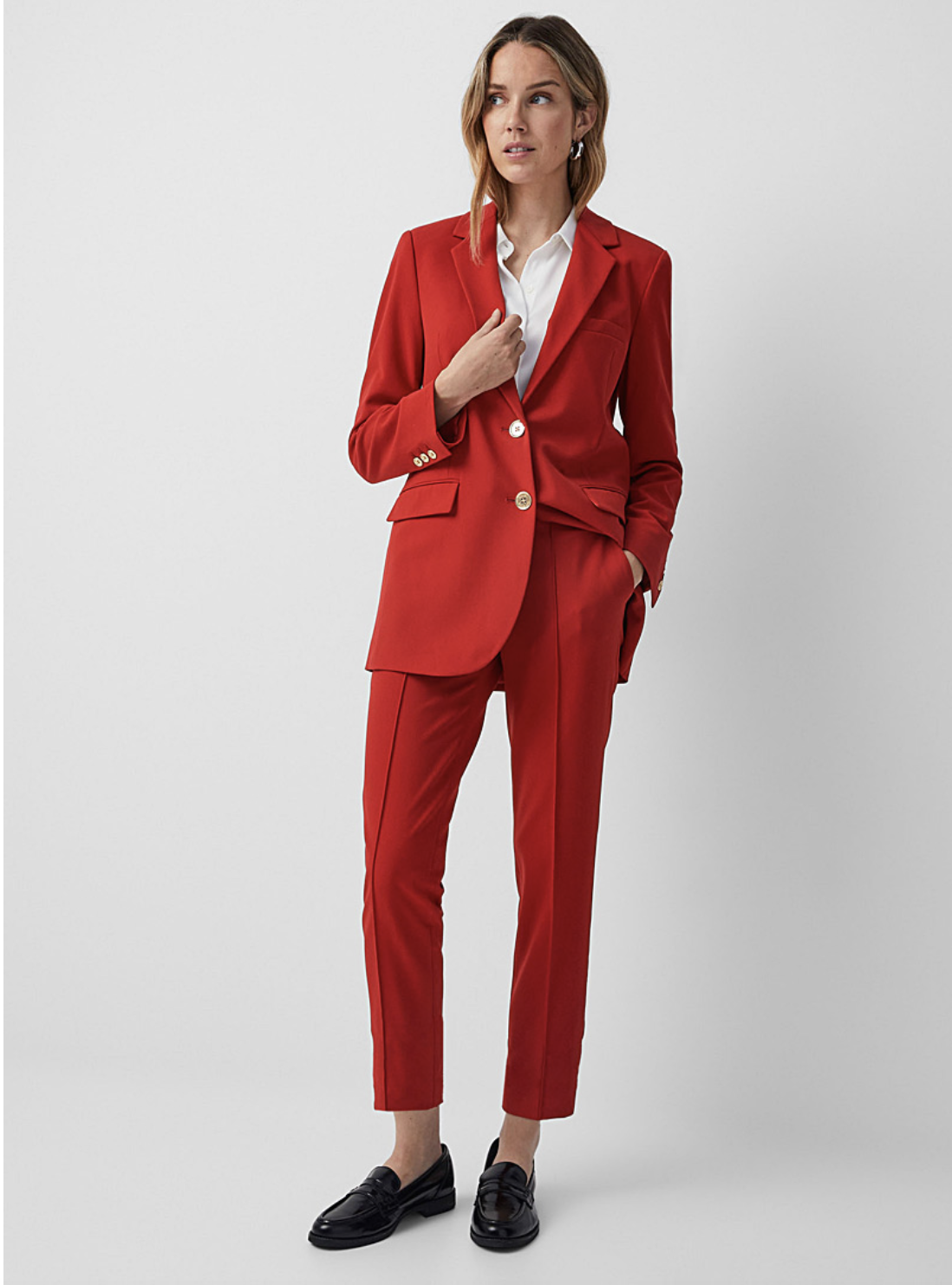 Veston rouge cerise avec boutons dorés - MICHAEL KORS&nbsp;