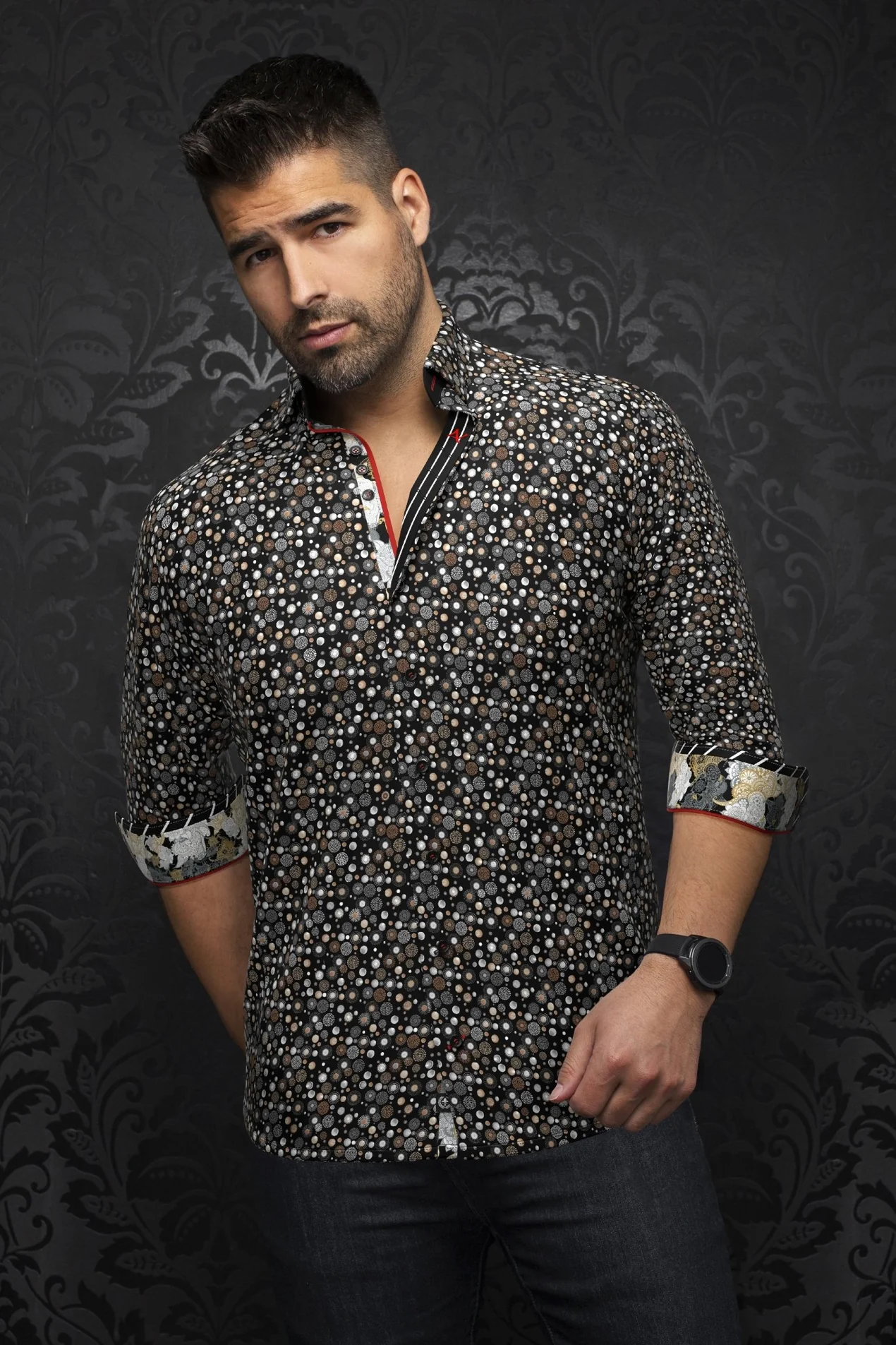 Chemise extensible Alberto noir - AU NOIR - - AU NOIR