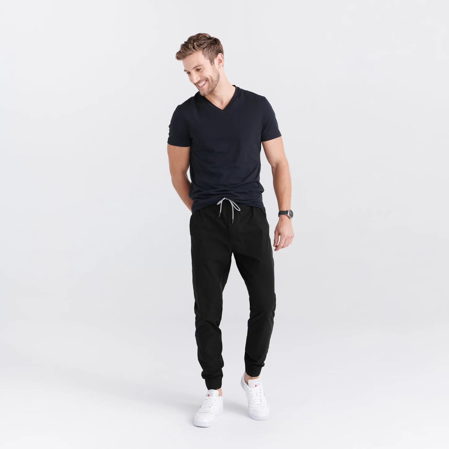 T-shirt col v coton de refroidissement - SAXX 
