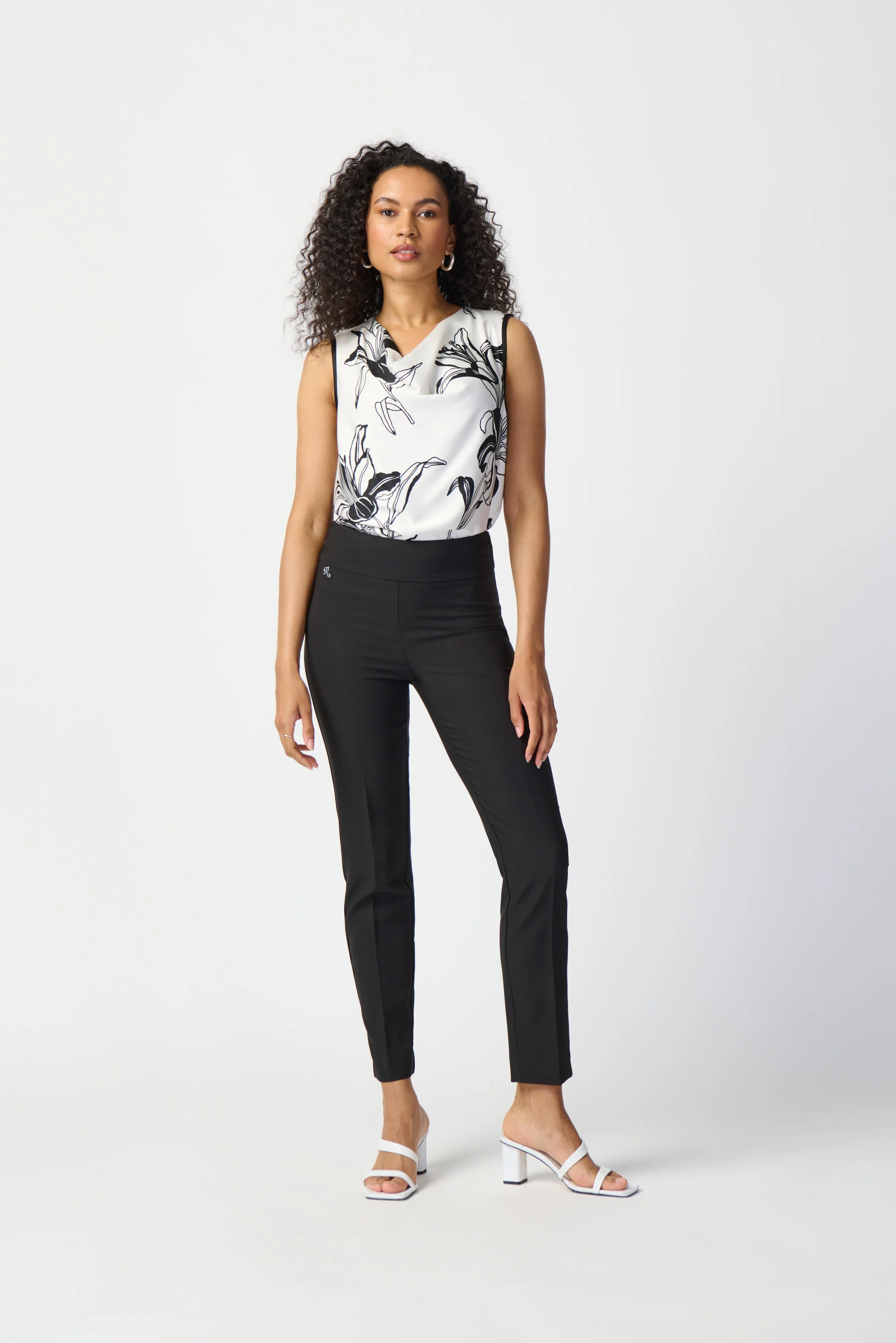 Pantalon à enfiler Lux twill noir - JOSEPH RIBKOFF 6