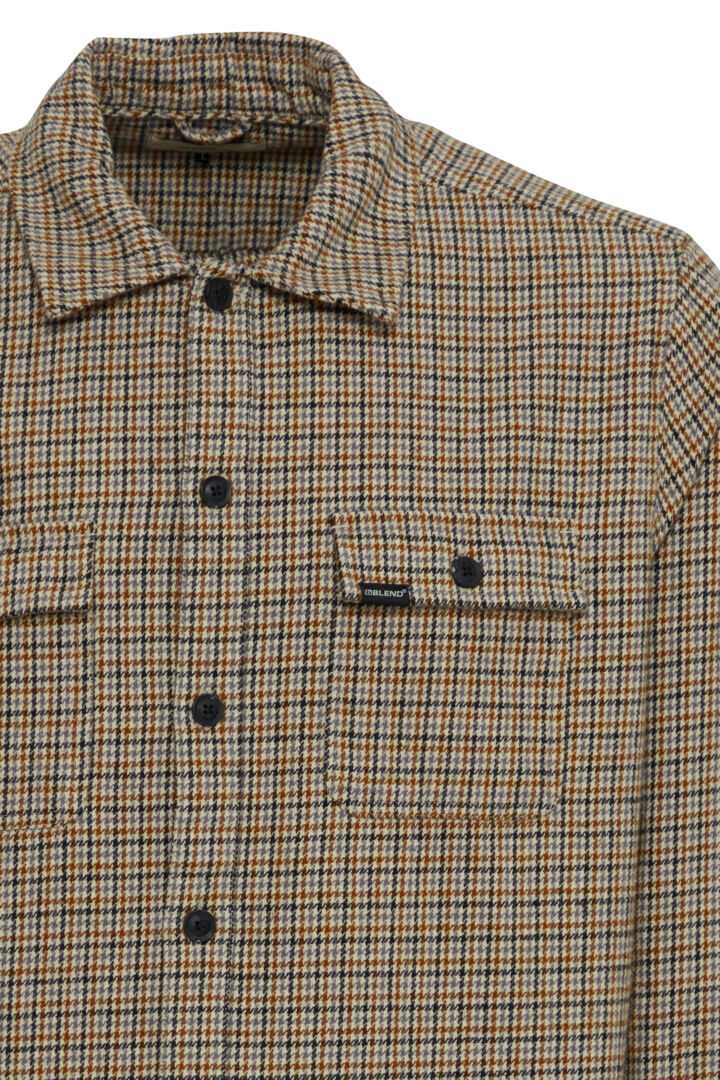 Chemise&nbsp; épaisse, beige avec lignes - BLEND&nbsp; - 20716270 - BLEND