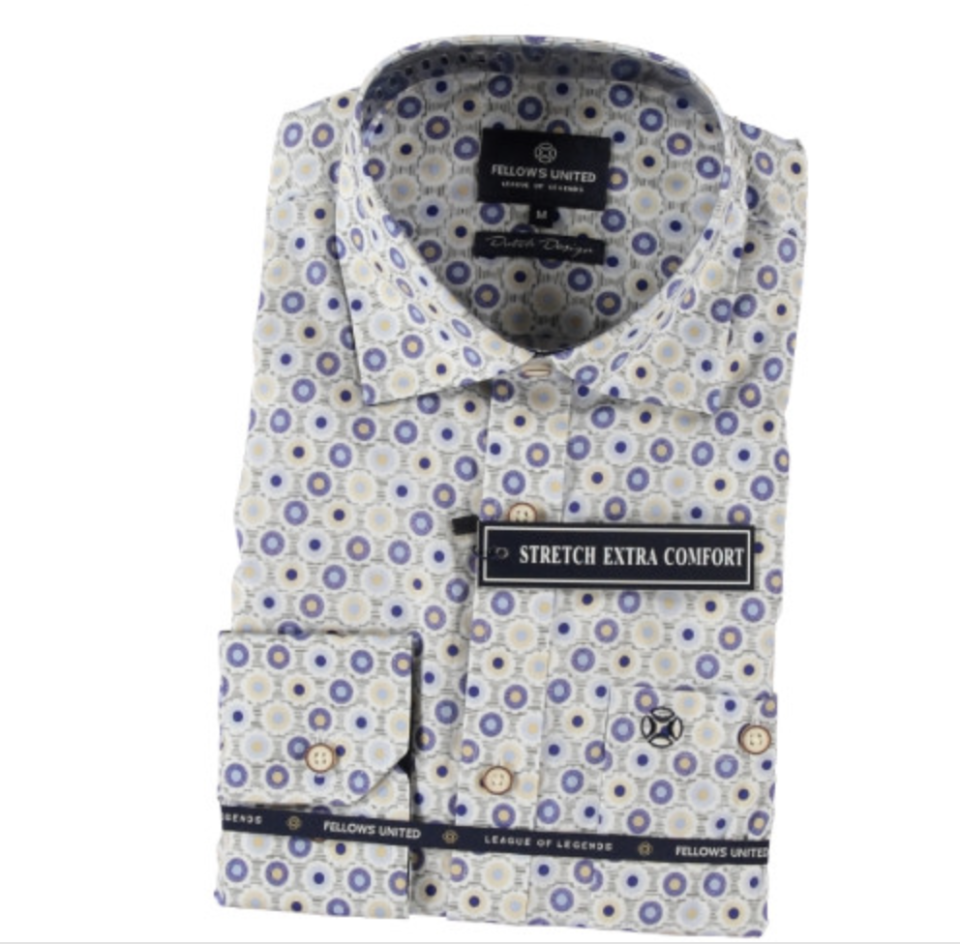 Chemise rondelles bleues - FELLOWS UNITED  - - Fellows united