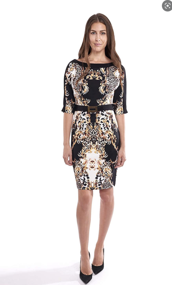 Robe noir à motif - JOSEPH RIBKOFF - - Joseph Ribkoff