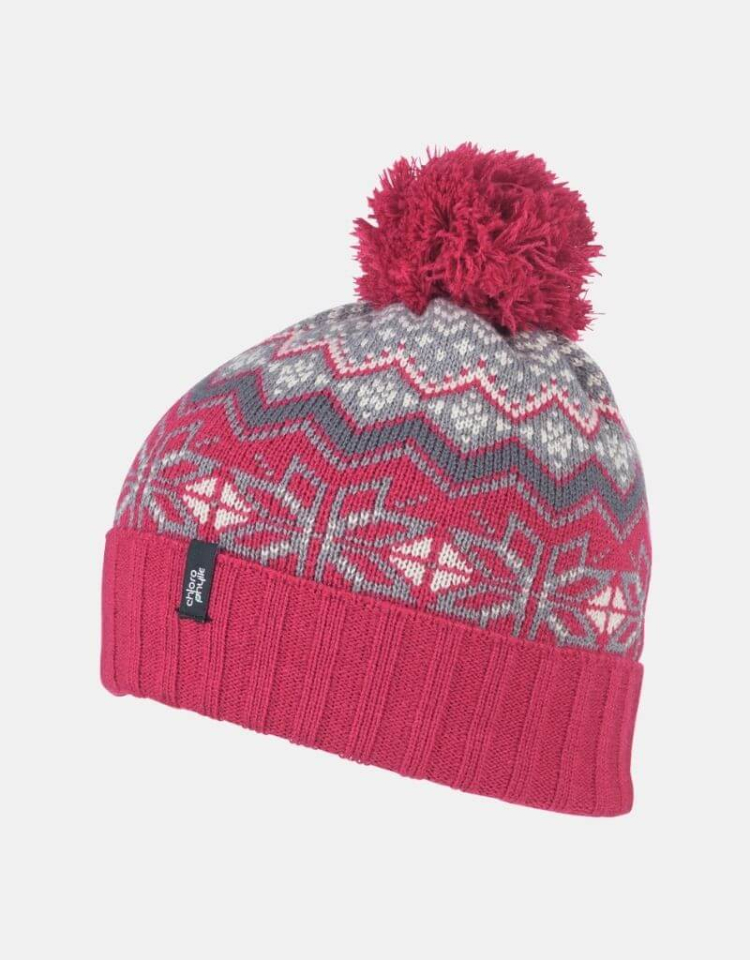 Tuque ''nordique'' rose fushia pour femme - CHLOROPHYLLE - - Chlorophylle