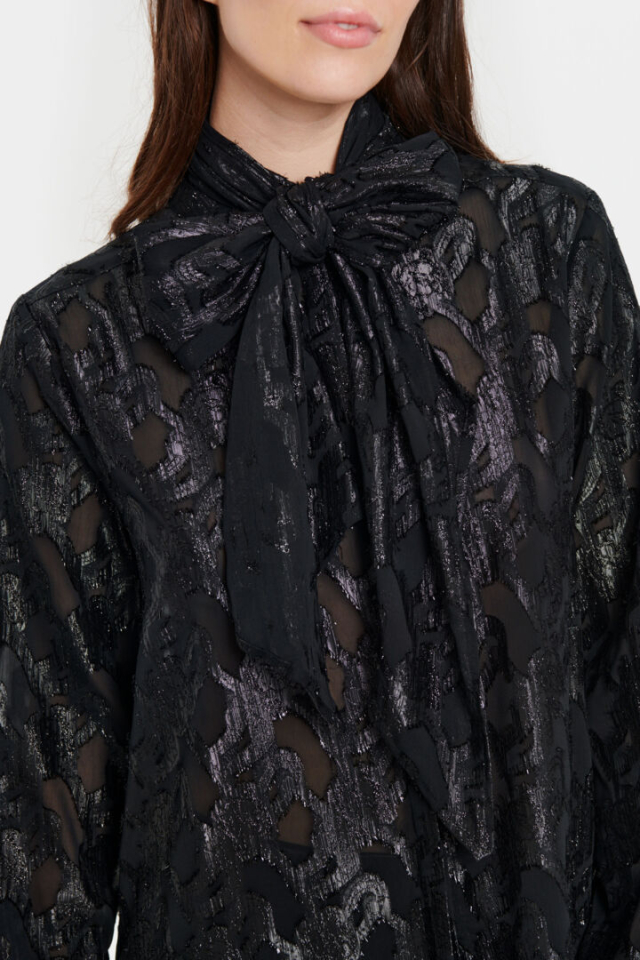 Blouse Benesia noir - SAINT-TROPEZ&nbsp;