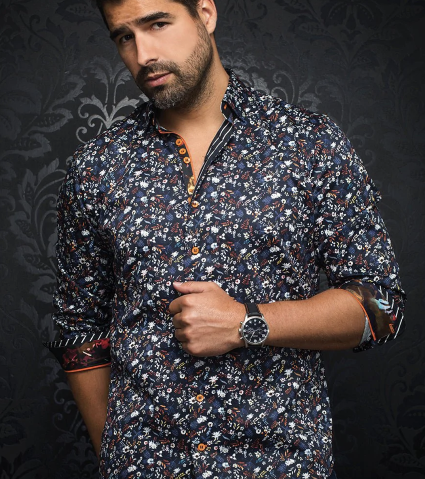 Chemise manches longues Salvatore midnight - AU NOIR  - - AU NOIR