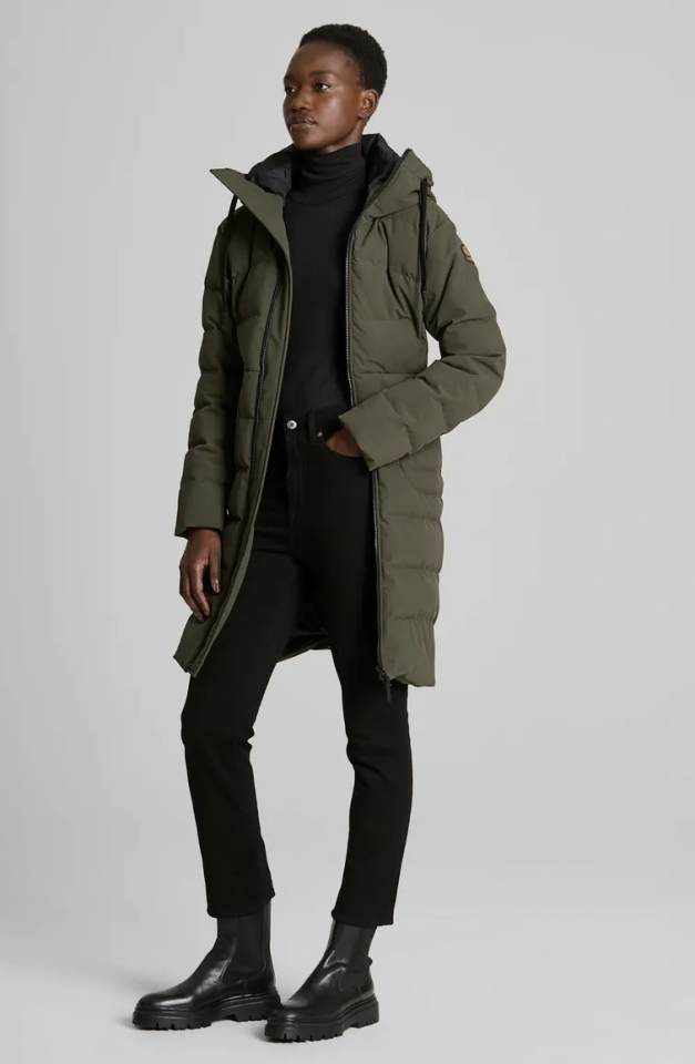 Manteau dpihiver Notting hill vert chasseur KANUK S