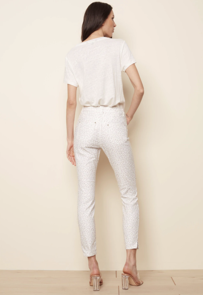 Jeans à imprimé animal avec fermetures éclair latérales - Charlie B 4