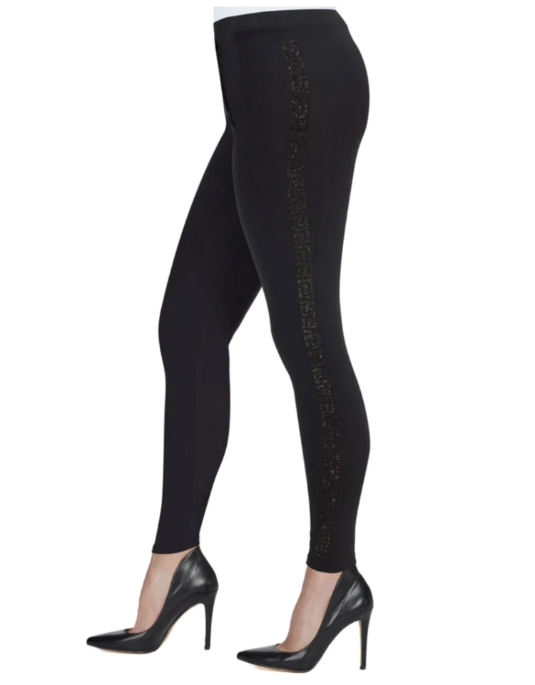 Legging noir avec detail brillant TRICOTTO XS