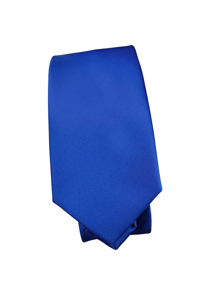 Cravate bleue royale - - 