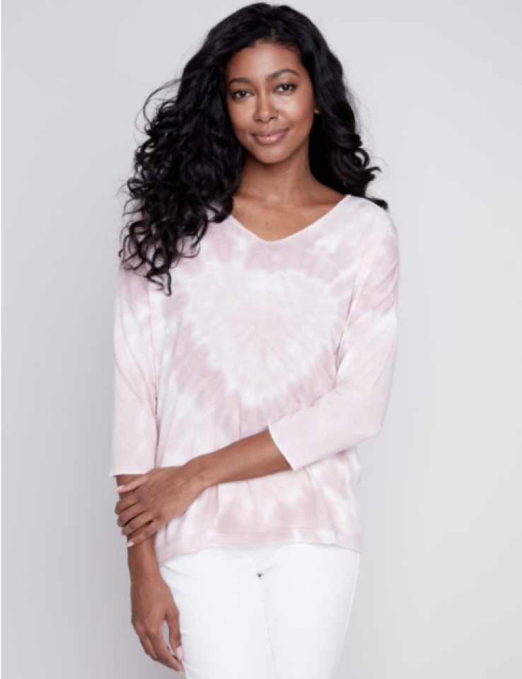 Chandail en tricot imprimé - CHARLIE B - C1264HPK-006B - Charlie B