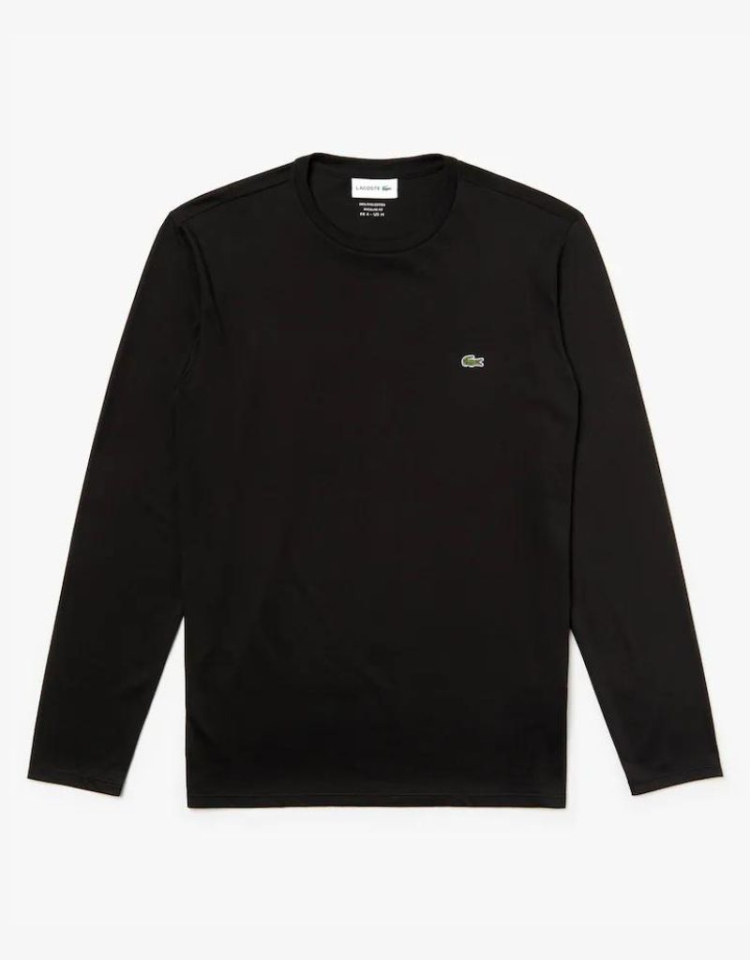 Chandail col rond manches longues noir - LACOSTE  - - LACOSTE