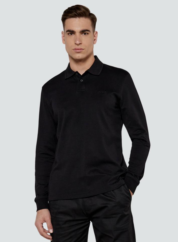 Polo Interlock manches longues - HUGO BOSS - 50527525 - Hugo Boss