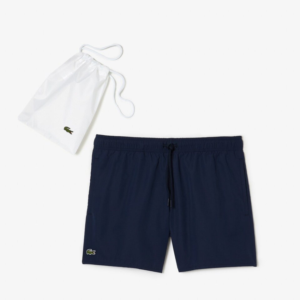 Short de bain uni à séchage rapide - LACOSTE