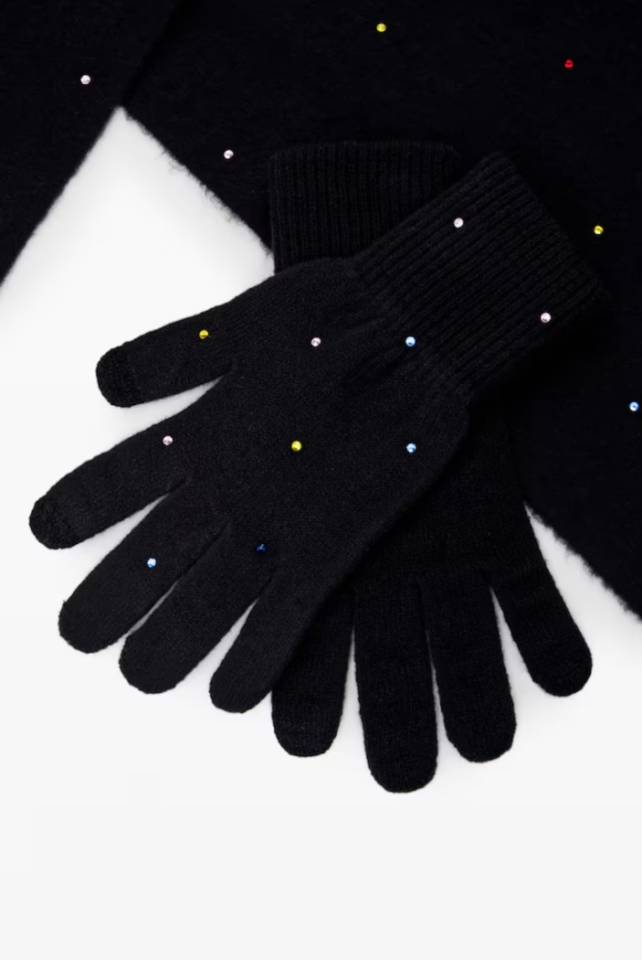 Ensemble de foulard et gants avec brillant - DESIGUAL 