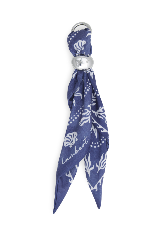 Porte-clés foulard textile Paola – LAMBERT - PAOLA-MARINE-TEX - LAMBERT