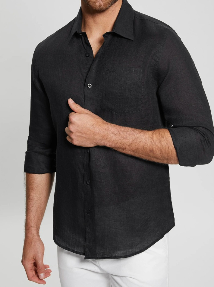 Chemise en lin Island - GUESS - M2YH44WERX0 - Guess