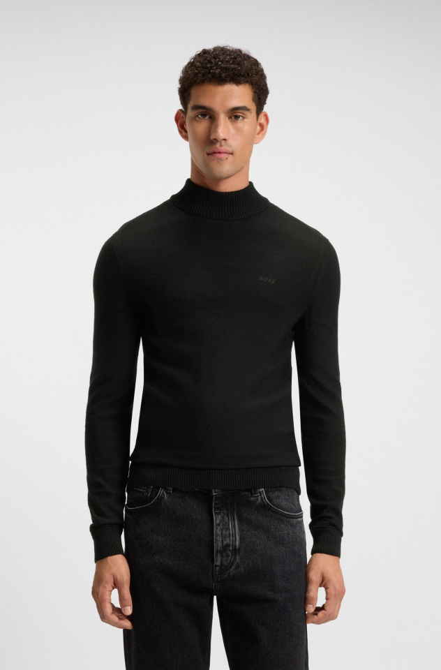Pull col roulé avec logo – HUGO BOSS - 50501761 - Hugo Boss