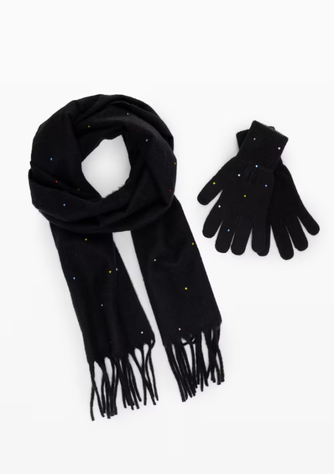 Ensemble de foulard et gants avec brillant - DESIGUAL - 24WAOA06 - Desigual