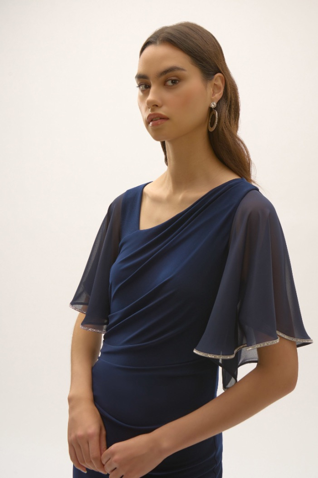 Robe élégante manche brillante - JOSEPH RIBKOFF