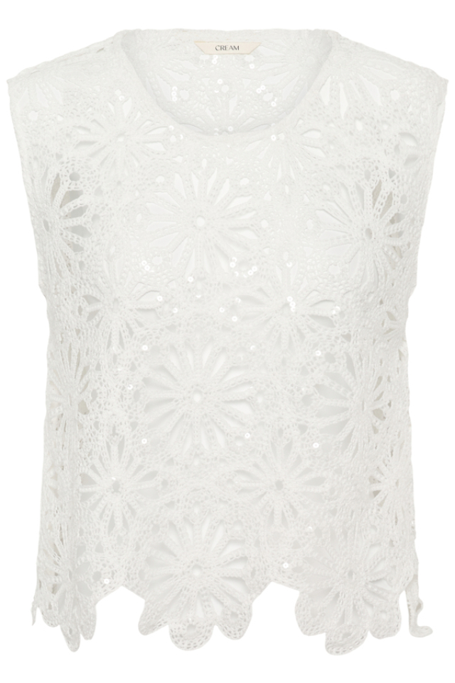 Pull sans manches Merinda – CREAM