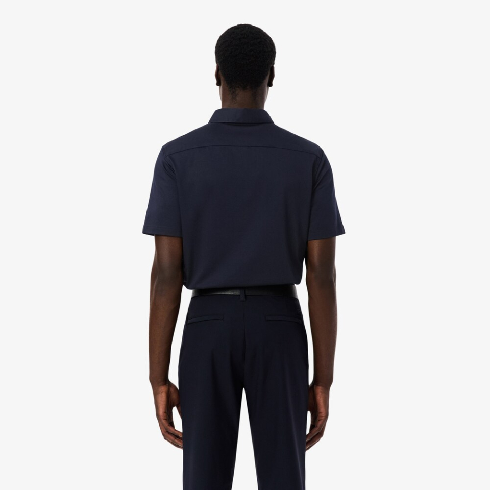 Chemise manches courtes en jersey coupe ajustée – LACOSTE