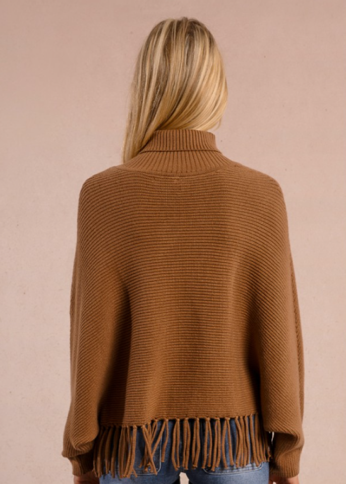 Poncho à franges – MOLLY BRACKEN