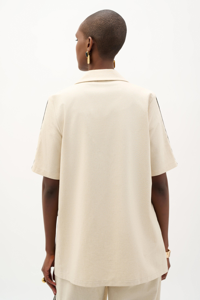 Ensemble veston droit et pantalon à enfiler en lin tissé – JOSEPH RIBKOFF