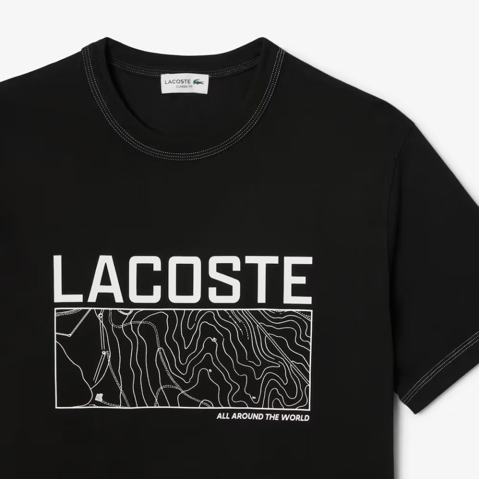 T-shirt classic fit avec imprimé carte - LACOSTE - TH5823 - LACOSTE