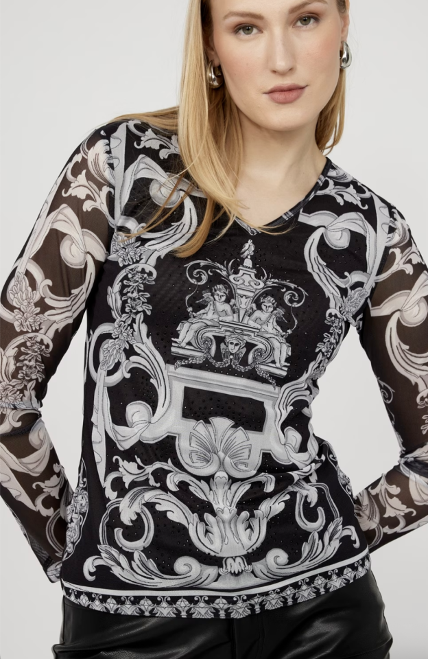 Chandail glamour encolure en V - FRANK LYMAN