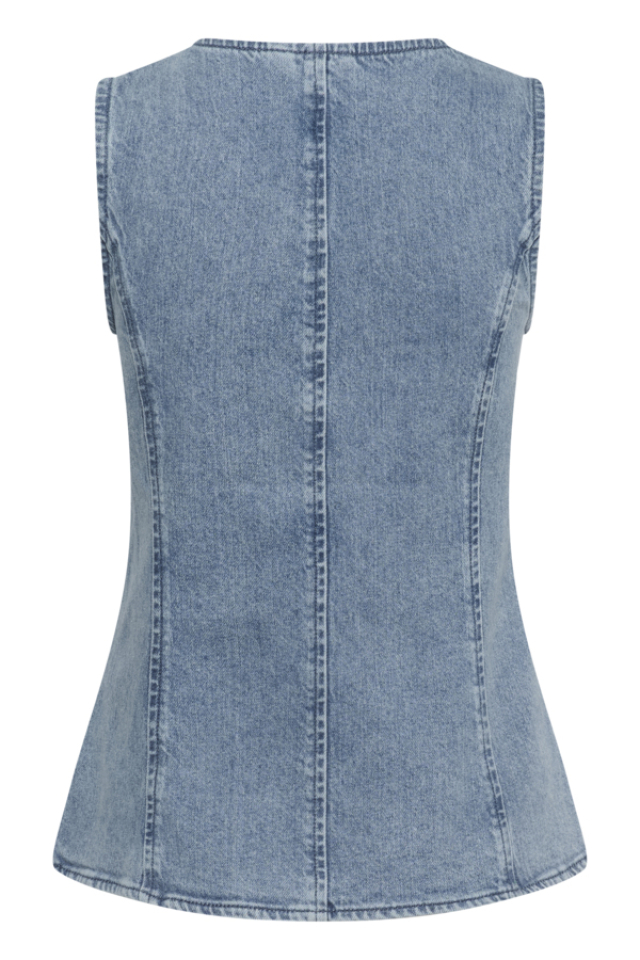 Veste sans manches en denim Vallis – KAFFE