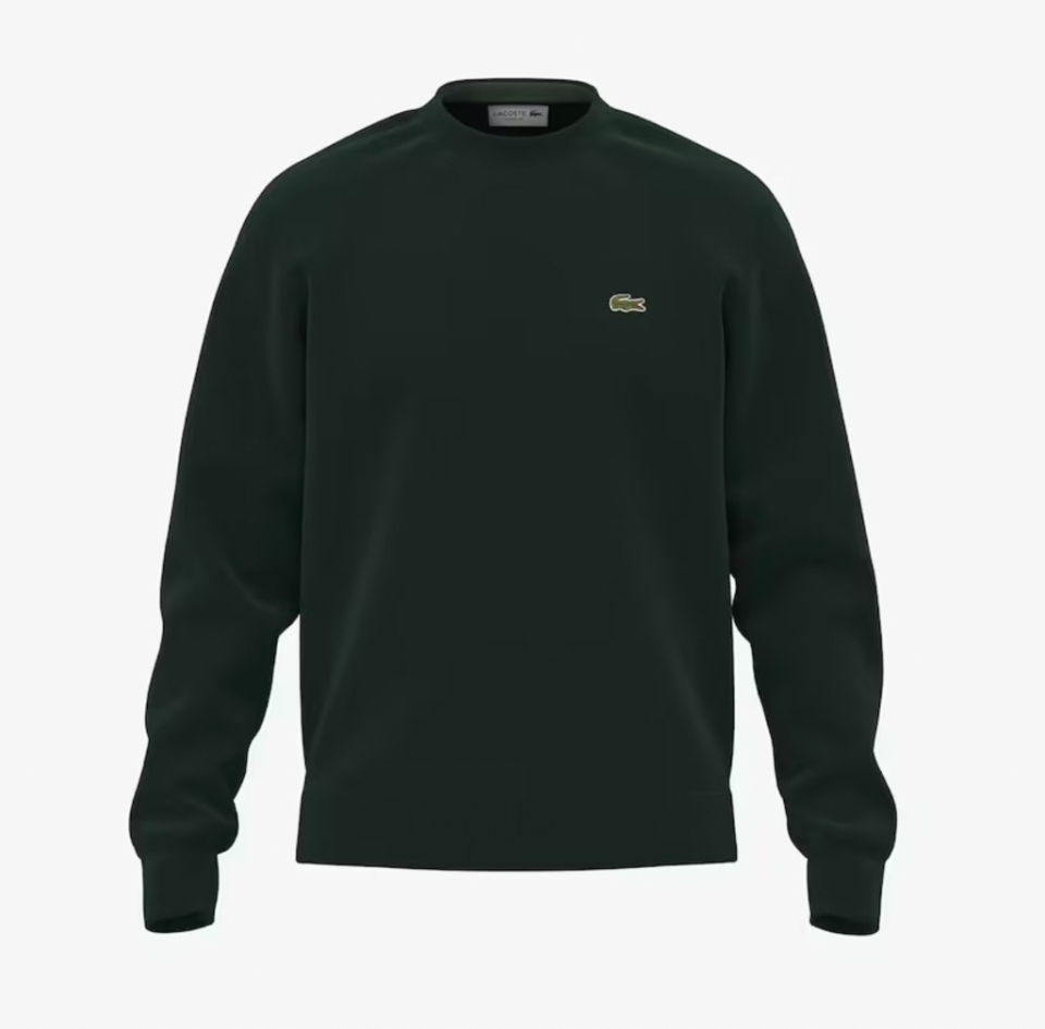 Pull à col rond en coton biologique uni - LACOSTE - AH1985 - LACOSTE