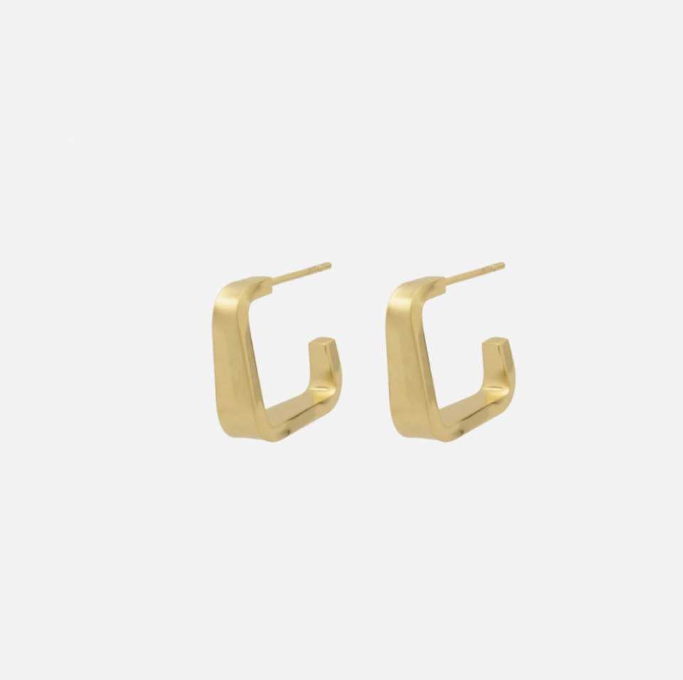 Boucles d'oreilles dorées avant garde - BIZOU - SF243E009GL - Bizou