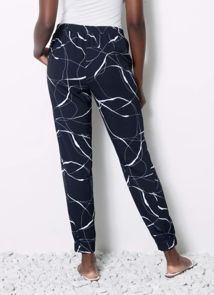 Pantalon imprimé marbre - UP 