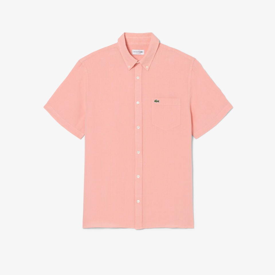 Chemise manches courtes en lin - LACOSTE - CH5699-UI2 - LACOSTE