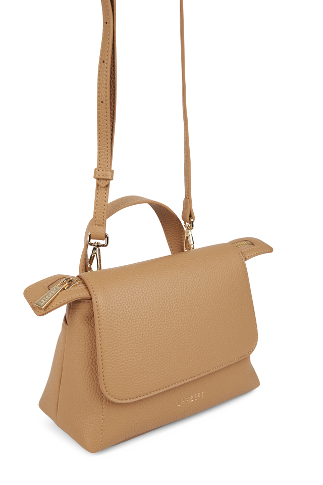 Sac à main 2-en-1 Ginny cuir végan noir – LAMBERT