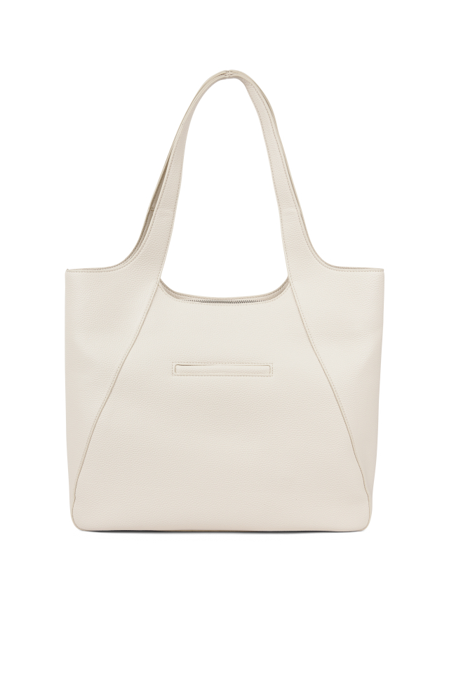 Sac fourre-tout Stacey cuir végan noir – LAMBERT