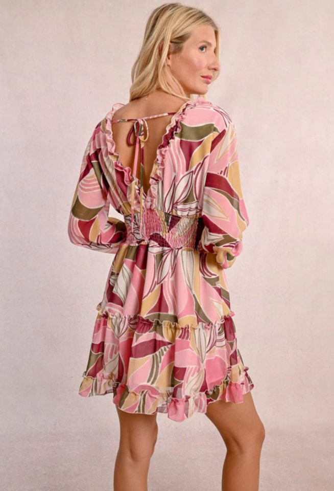 Robe imprimée avec taille élastique - MOLLY BRACKEN 
