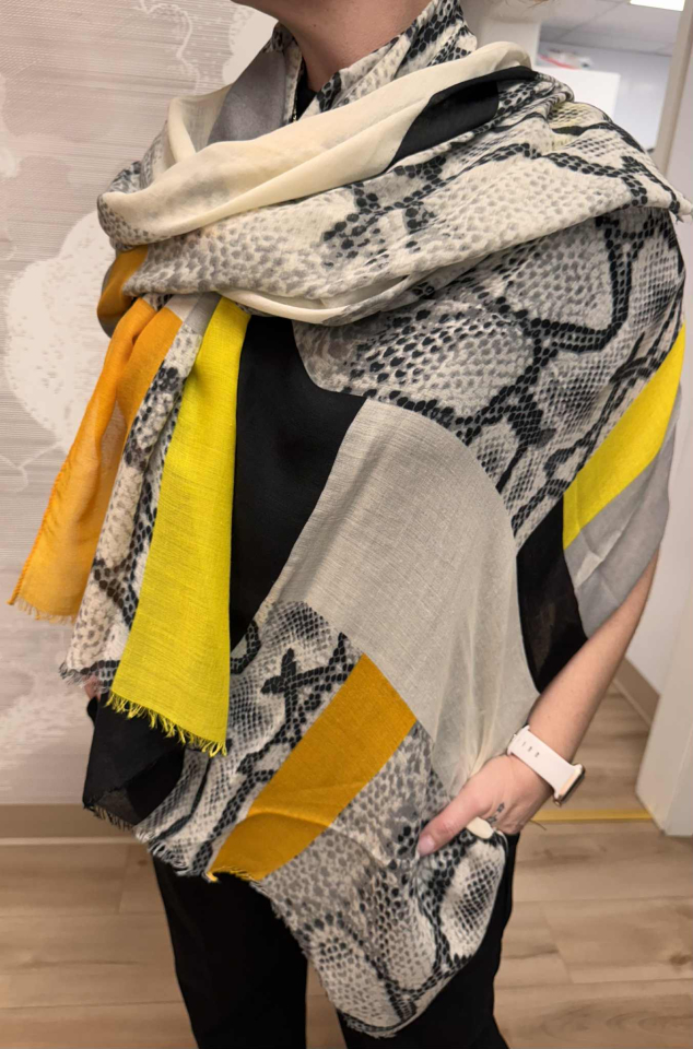 Écharpe légère à motif – LES NANAS - 10161 - Les Nanas