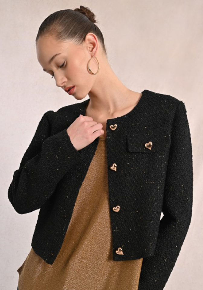 Veste élégante en tweed - MOLLY BRACKEN