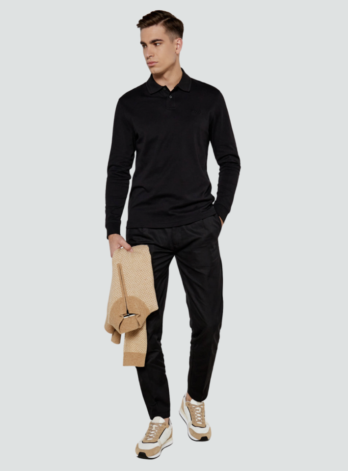 Polo Interlock manches longues - HUGO BOSS
