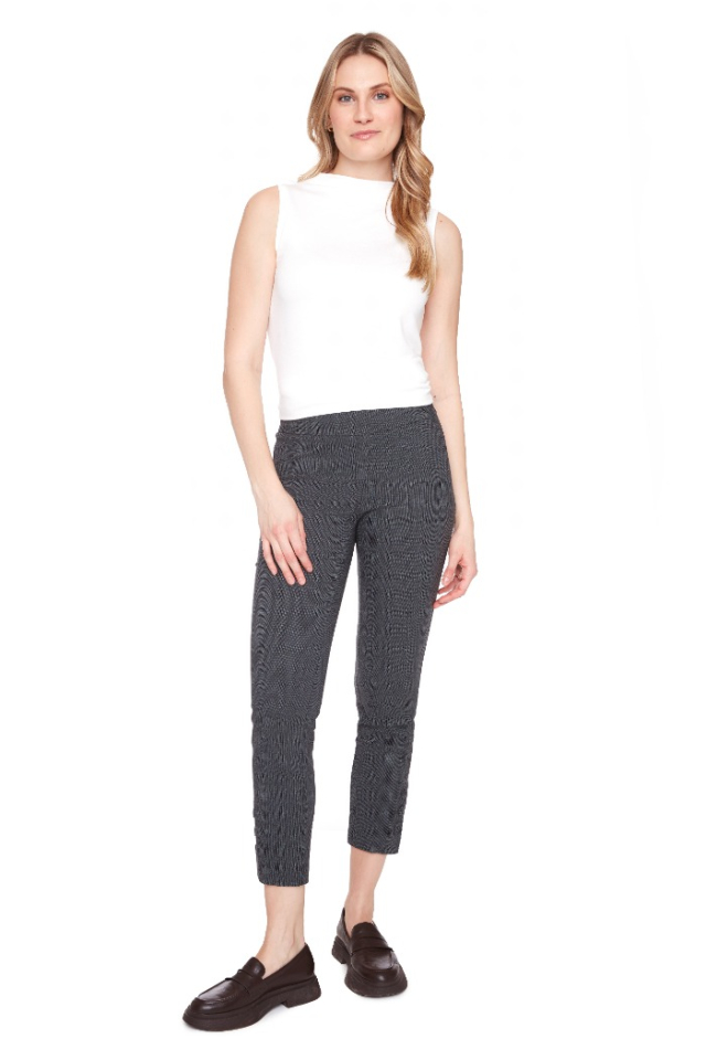 Pantalon à enfiler boutons et fente pétale - UP - 68613 - UP