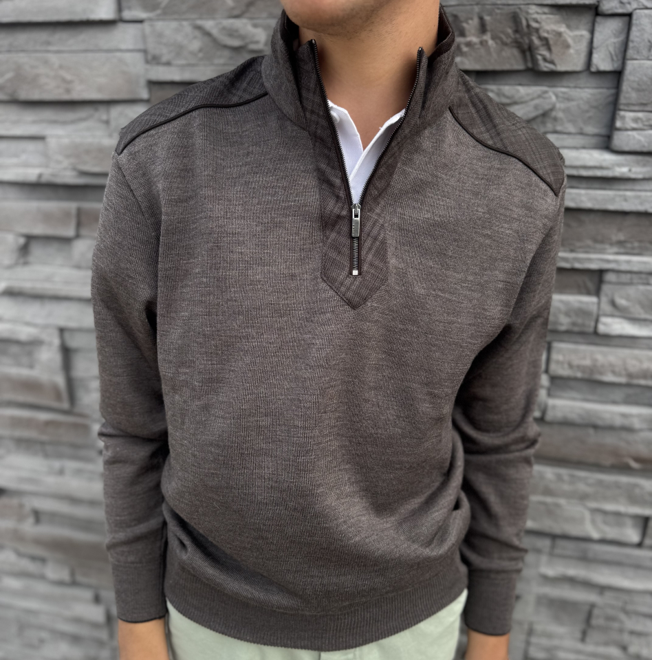 Chandail demi-zip en laine mérinos – PAUL & SHARK - 15311138 - Paul & Shark