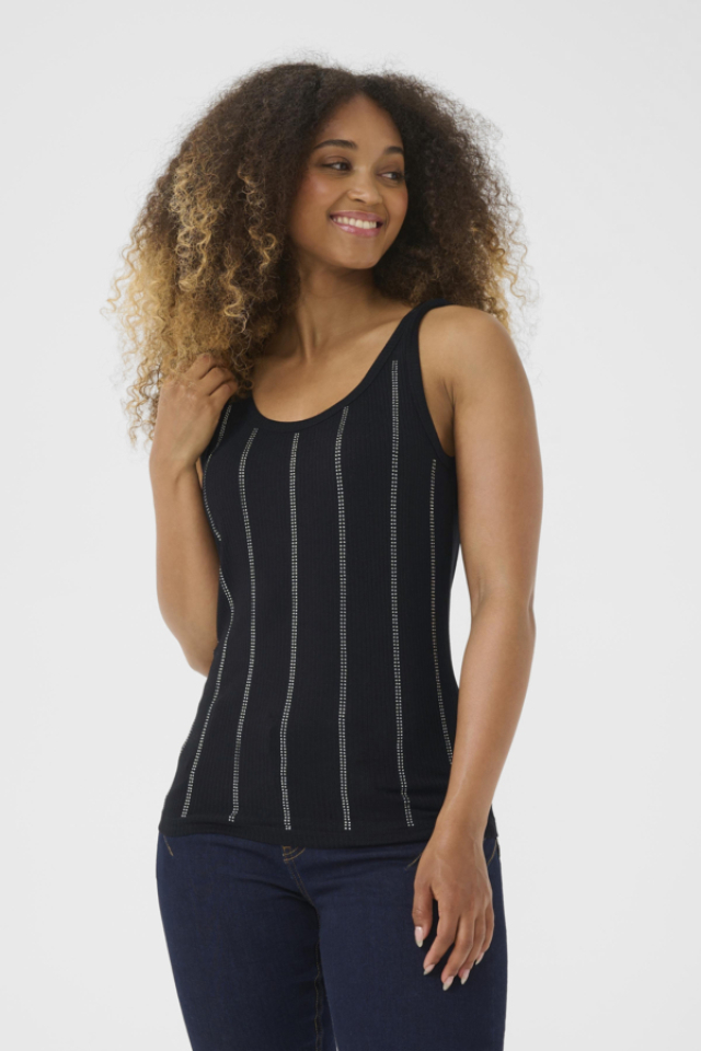 Camisole ornée Ribba – CREAM