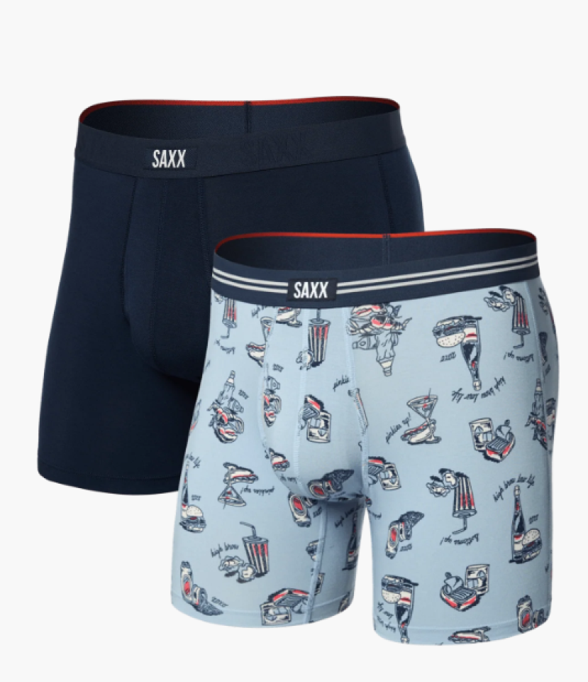Boxer Vibe paquet de 2 - SAXX - SXPP2VX-HBN - Saxx