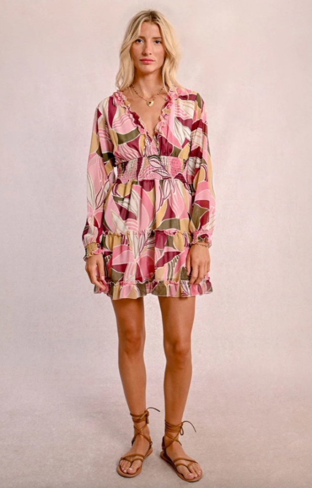 Robe imprimée avec taille élastique - MOLLY BRACKEN 