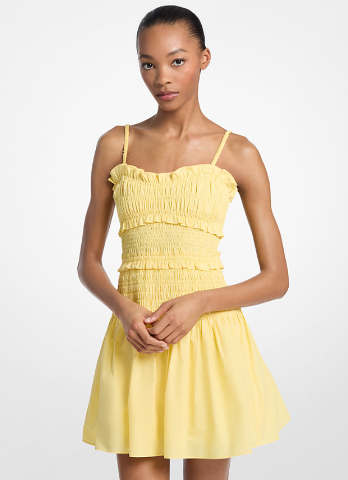 Robe camisole en popeline de coton – MICHAEL KORS - MS6839HKLZ - Michael Kors