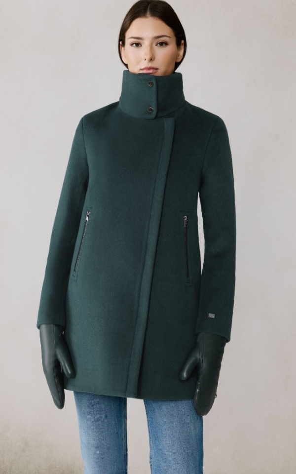  Manteau ABBI en laine avec plastron - SOIA & KIO - ABBI - SOIA & KYO