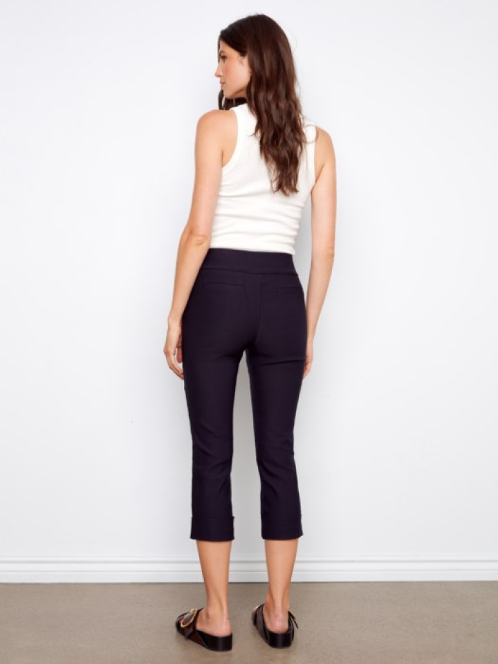 Capri extensible avec ourlet plié - CHARLIE B