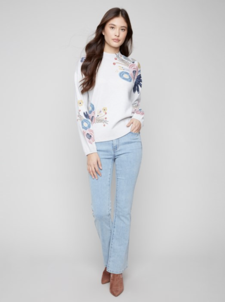 Chandail cozy fleurie - CHARLIE B 